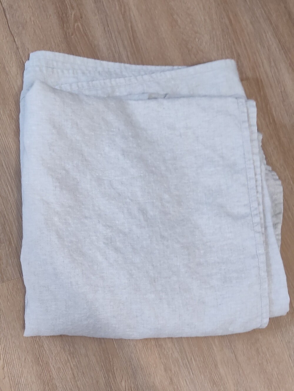 Linen Tablecloth Beige 55"X118"